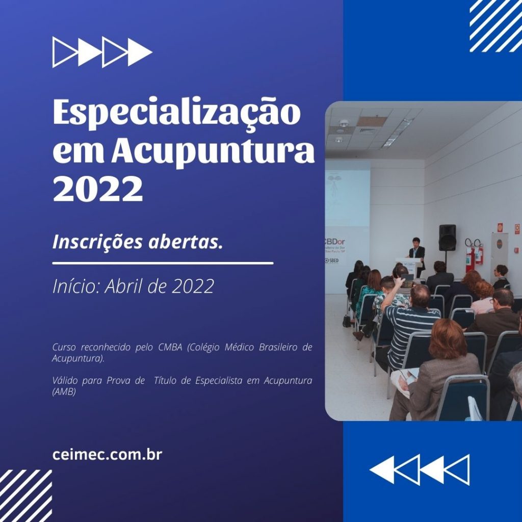 Arquivo: Turma 2022 da Especialização em Acupuntura Médica